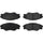 Centric Front Disc Brake Pad for 13-15 Hilux (103.15230)
