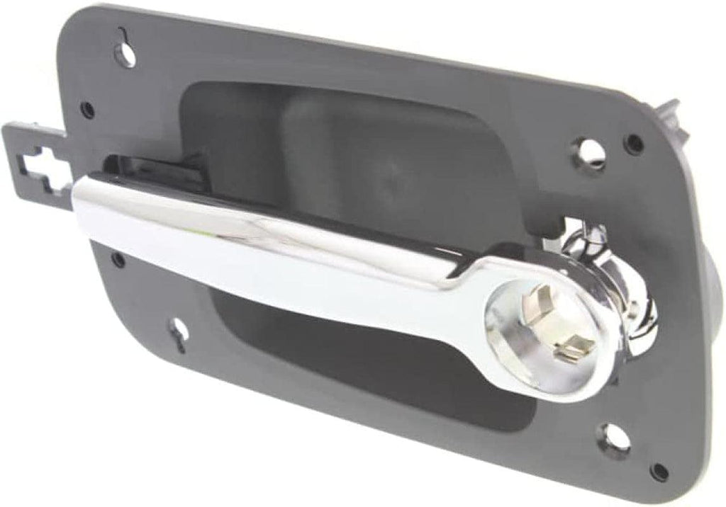 for International MXT Exterior Door Handle 2008 2009 Front Passenger Side Black Bezel W/Chrome Lever | W/Key Hole| Trim: Base
