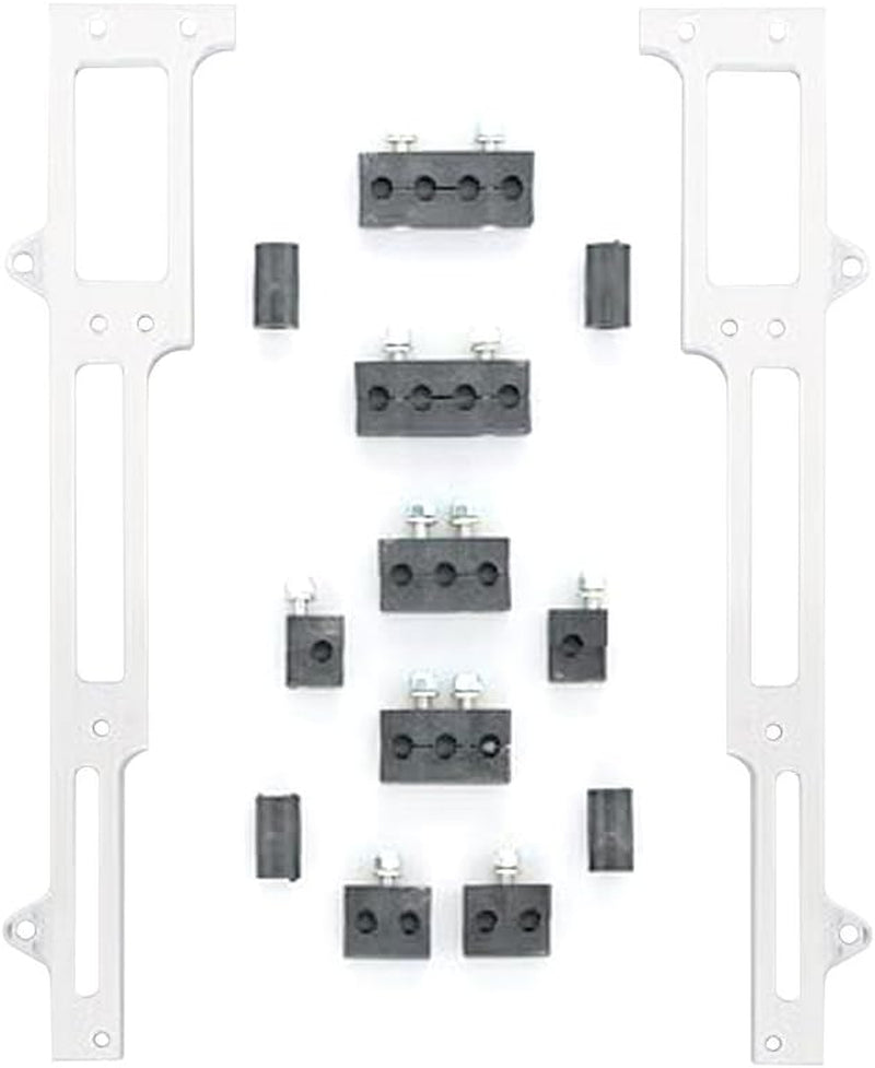 1101S Satin Spark Plug Wire Loom Set for Small Block Chevy