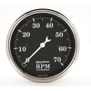 3-1/8 in. IN-DASH TACHOMETER 0-7000 RPM OLD TYME BLACK - greatparts