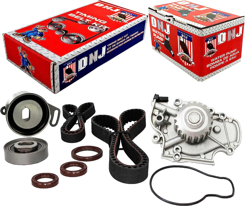 DNJ TBK214WP Timing Belt Kit with Water Pump/For 1994-2002 / Acura, Honda, Isuzu/Accord, CL, Oasis, Odyssey / 2.2L, 2.3L / SOHC / 16V / 2156Cc, 2234Cc, 2254Cc / F22B1, F23A1, F23A4, F23A5, F23A7
