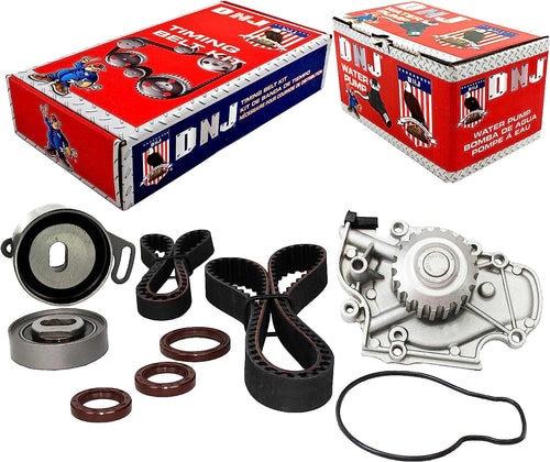 DNJ TBK214WP Timing Belt Kit with Water Pump/For 1994-2002 / Acura, Honda, Isuzu/Accord, CL, Oasis, Odyssey / 2.2L, 2.3L / SOHC / 16V / 2156Cc, 2234Cc, 2254Cc / F22B1, F23A1, F23A4, F23A5, F23A7