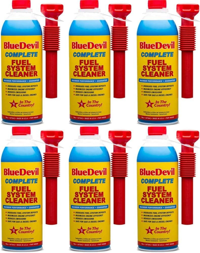 Blue Devil (00202-6PK) Fuel System Cleaner - 16 Ounce, (Pack of 6)