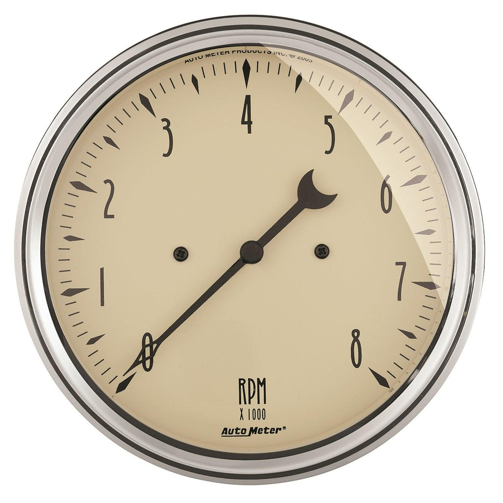 5 in. IN-DASH TACHOMETER 0-8000 RPM ANTIQUE BEIGE - greatparts