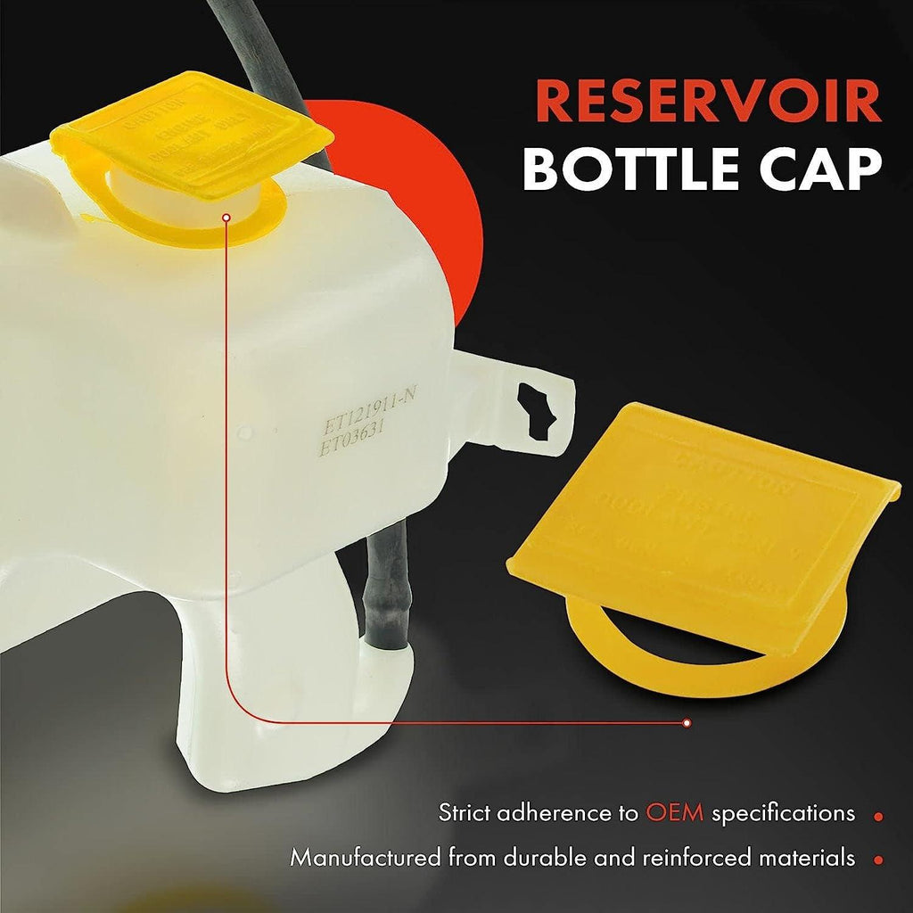 A-Premium Engine Coolant Overflow Recovery Reservoir Tank [With Cap] Compatible with Dodge Caliber 2007-2012 & Jeep Compass Patriot 2007-2017, 4Cyl 1.8L 2.0L 2.4L