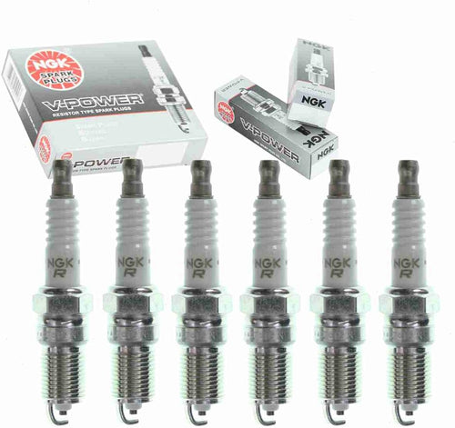 6 Pc NGK V-Power Spark Plugs Compatible with Pontiac Grand Prix 3.1L 3.4L 3.8L V6 1991-2008