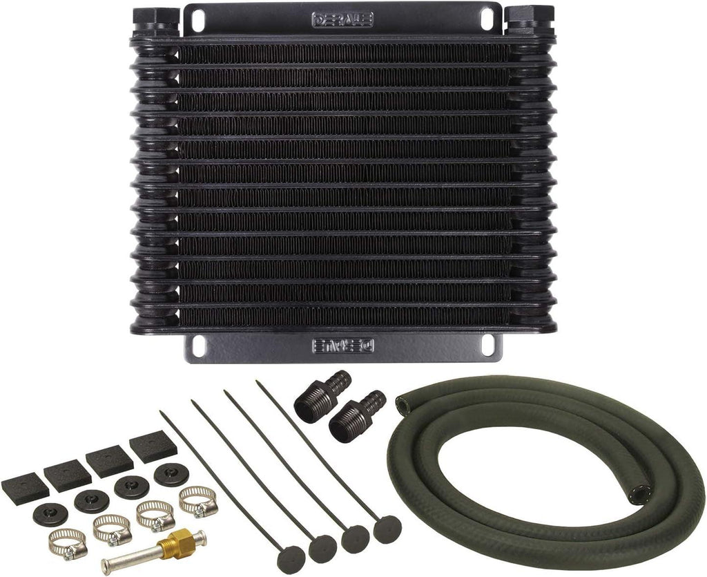 13613 Series 9000 Plate and Fin Transmission Oil Cooler,Black