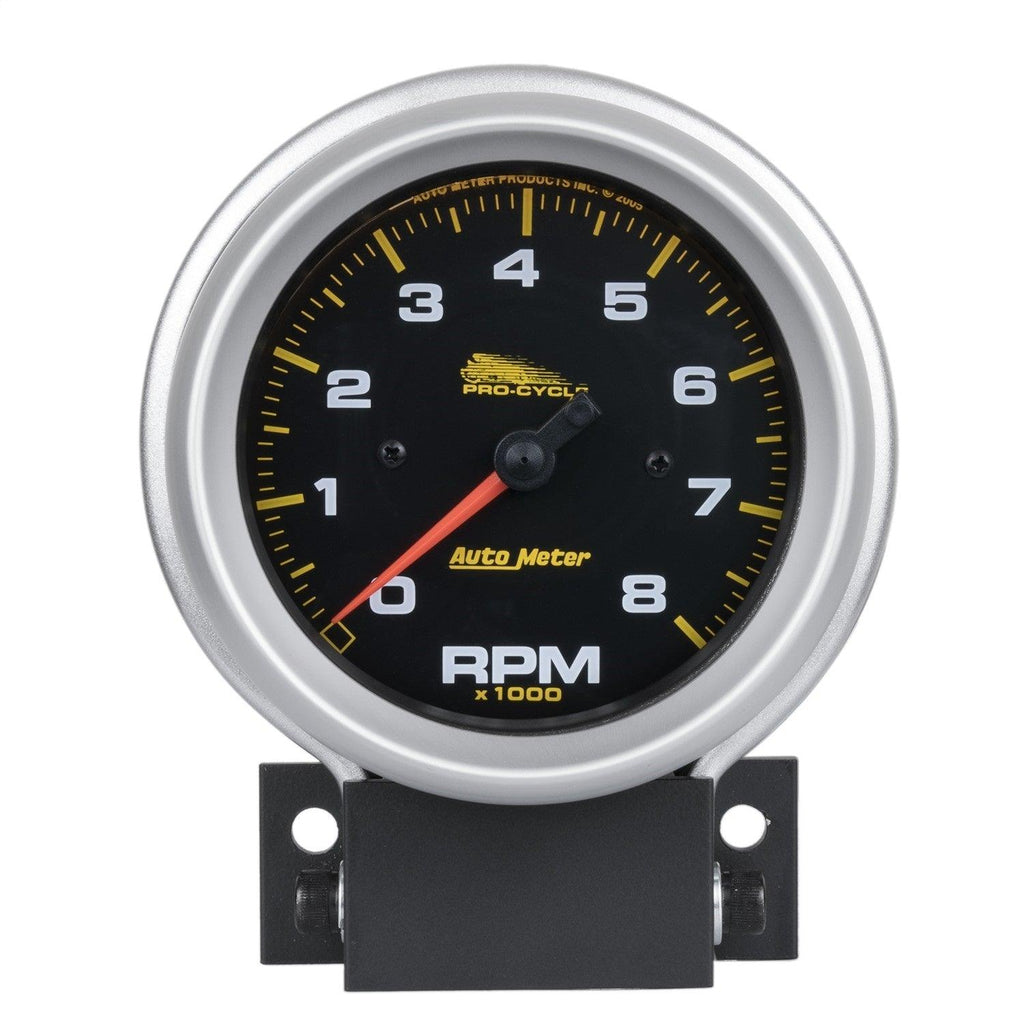 3-3/4 in. TACHOMETER 0-8000 RPM BLACK PRO-CYCLE - greatparts