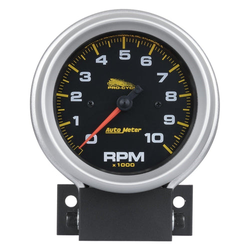 3-3/4 in. TACHOMETER 0-10000 RPM BLACK PRO-CYCLE - greatparts