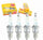 4 Pc NGK Standard Spark Plugs Compatible with Lada 1300 1.3L L4 1983