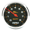 3-3/4 in. TACHOMETER 0-8000 RPM BLACK PRO-CYCLE - greatparts