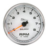 2-5/8 in. TACHOMETER 0-8000 RPM WHITE PRO-CYCLE - greatparts