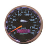 2-5/8 in. SPEEDOMETER 0-190 KPH BLACK PRO-CYCLE - greatparts