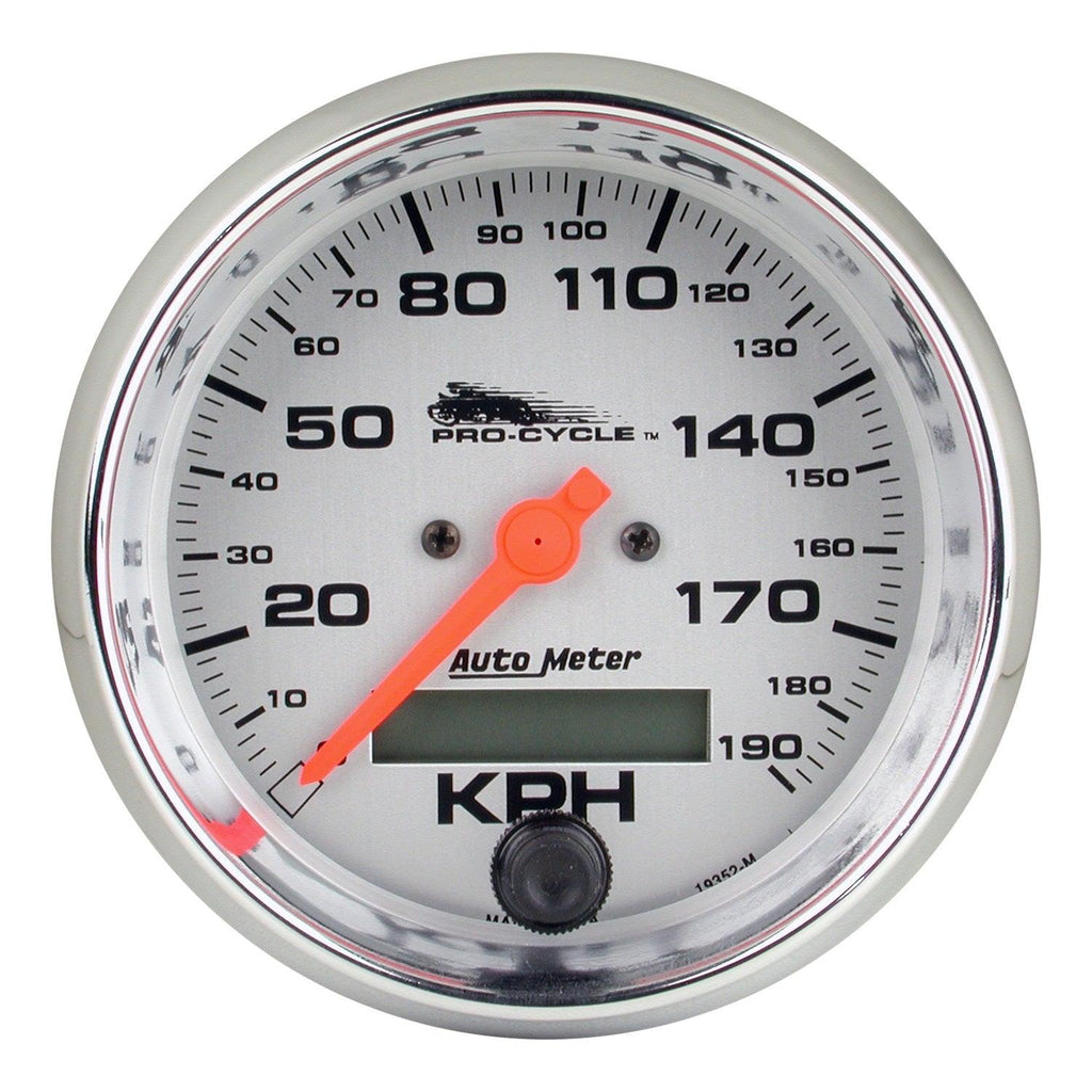 3-3/4 in. SPEEDOMETER 0-120 MPH SILVER PRO-CYCLE - greatparts
