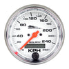 3-3/4 in. SPEEDOMETER 0-160 MPH WHITE PRO-CYCLE - greatparts