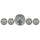 5 PC. GAUGE KIT 3-3/8 in. & 2-1/16 in. GPS SPEEDOMETER AMERICAN PLATINUM - greatparts