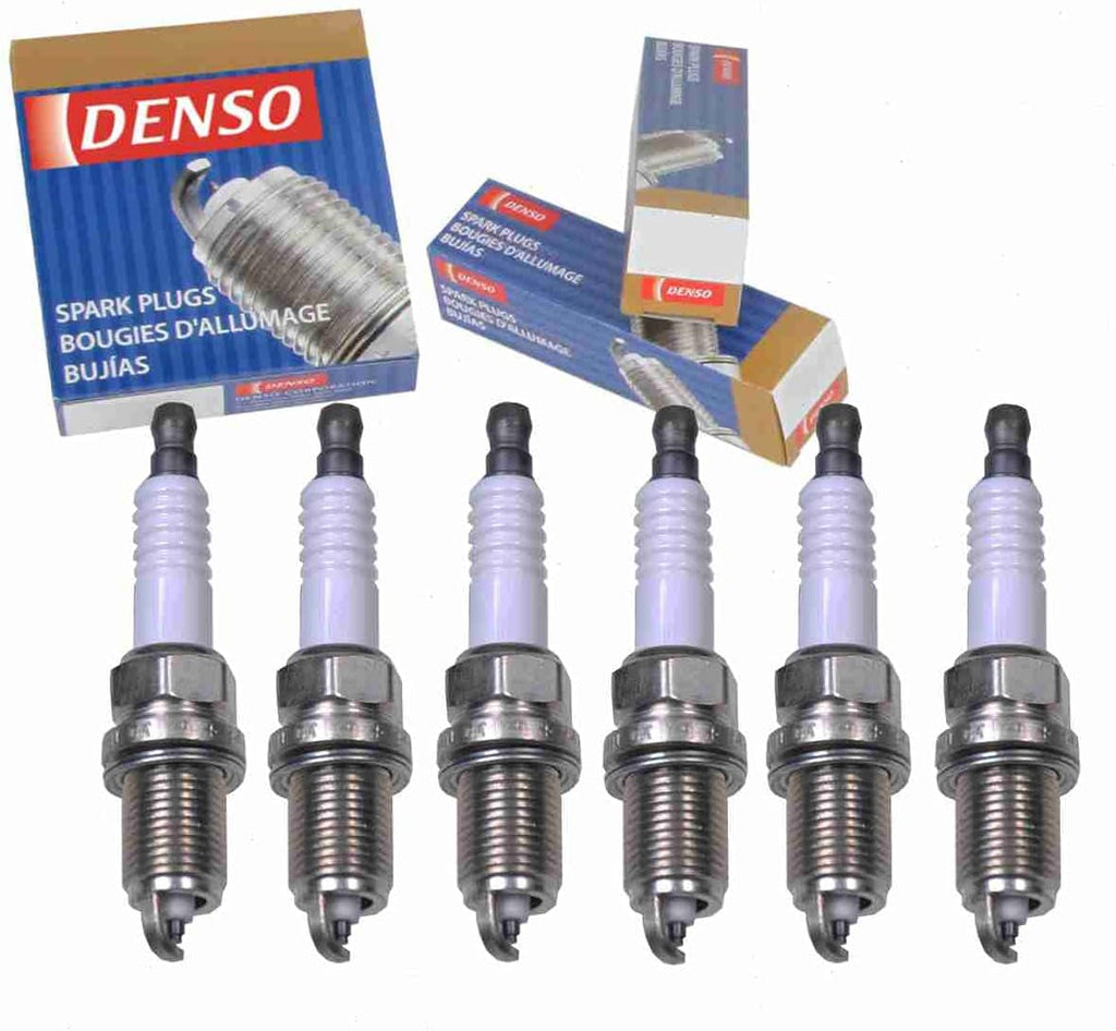6 Pc DENSO Standard Spark Plugs Compatible with Jeep Liberty 3.7L V6 2002-2012