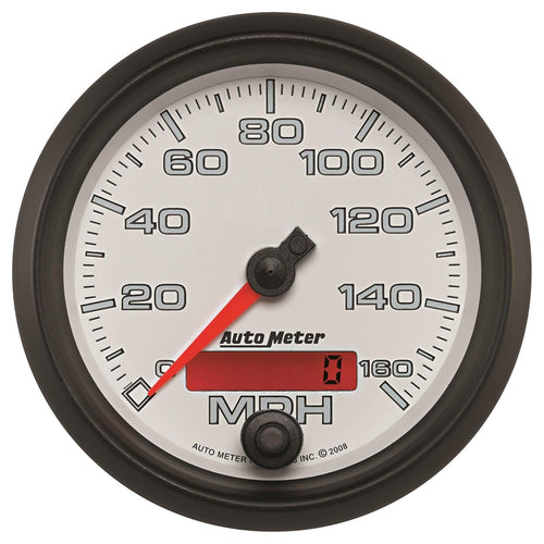 3-3/8 in. SPEEDOMETER 0-160 MPH WHITE PRO-CYCLE - greatparts