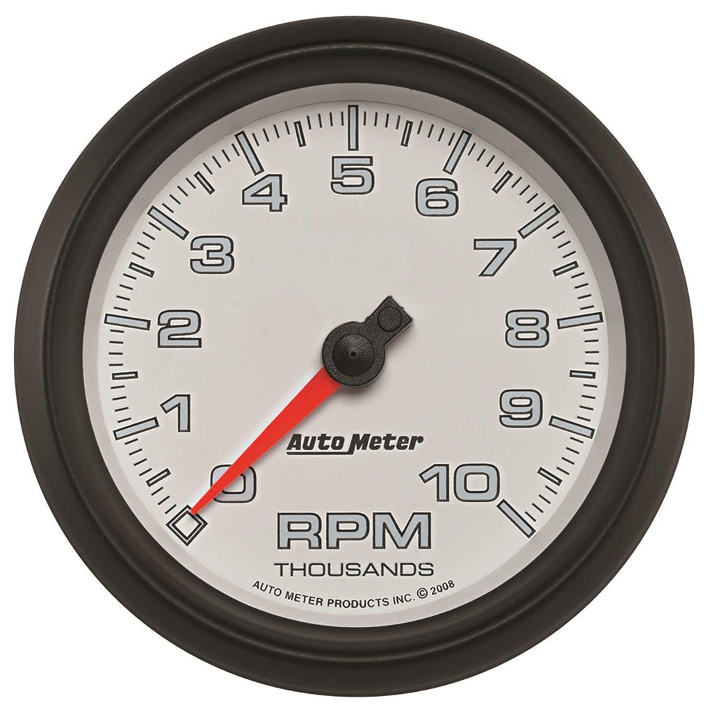 3-3/8 in. TACHOMETER 0-10000 RPM WHITE PRO-CYCLE - greatparts