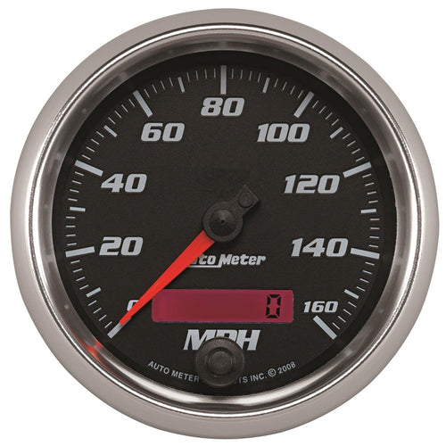 3-3/8 in. SPEEDOMETER 0-160 MPH BLACK PRO-CYCLE - greatparts