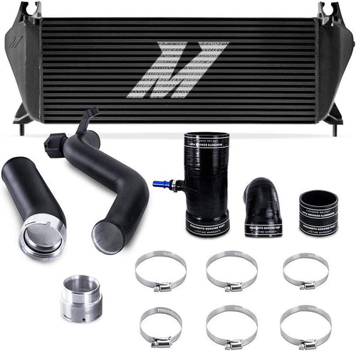 MMINT-RGR-19KBKBK Performance Intercooler Kit, Compatible with Ford Ranger 2.3L Ecoboost 2019+, Black Intercooler, Black Pipes