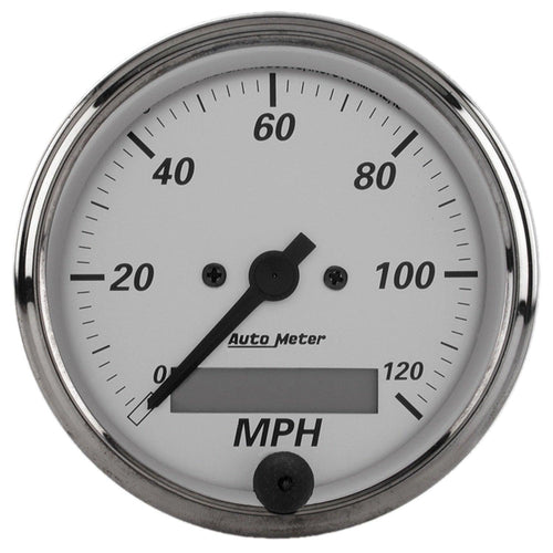 3-1/8 in. SPEEDOMETER 0-120 MPH AMERICAN PLATINUM - greatparts