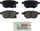 BOSCH BE1354 Blue Ceramic Disc Brake Pad Set - Compatible with Select Lexus Ct200H; Pontiac Vibe; Scion Im, Tc, Xb; Toyota Corolla, Matrix, Prius, Prius Prime, Yaris; REAR