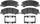 17D1159MHPV Specialty Semi-Metallic Performance Front Disc Brake Pad Set for Fleet/Police