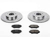 K4659 Front Z23 Carbon Fiber Brake Pads with Drilled & Slotted Brake Rotors Kit