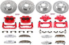 KC1548-26 Z36 Truck & Tow Front and Rear Caliper Kit-Drilled/Slotted Brake Rotors, Carbon-Fiber Ceramic Brake Pads, Calipers