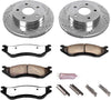 Power Stop K2167-36 Front Z36 Truck & Tow Brake Kit, Carbon Fiber Ceramic Brake Pads and Drilled/Slotted Brake Rotors