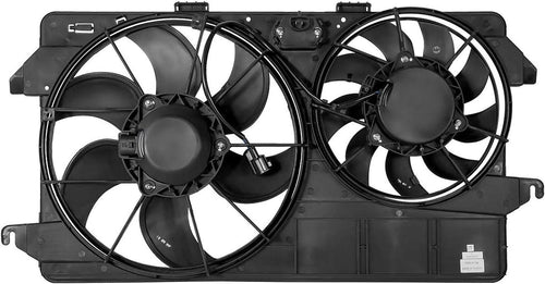 OEM-RF-0125 Factory Style Radiator Cooling Fan Assembly Cooling Efficiency Improved Direct Replacement [Compatible with Ford Transit Connect 2010-2013 Fits 2.0L Engines] , Black
