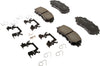 Gold 17D1737CHF1 Ceramic Front Disc Brake Pad Kit with Springs and Clips