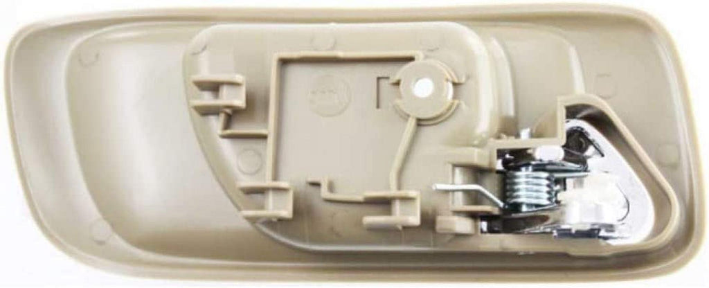 for Honda Accord Interior Door Handle Rear, Driver Side Beige Bezel with Chrome Lever (1998-2002) | Trim:All Submodels | HO1352103 | 72660S84A01ZC
