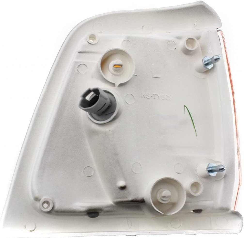 Compatible with Toyota Pickup Corner Light 1989 1990 1991 Driver Side | W/Gray Trim | 2WD | DLX/SR5 | Clear & Amber Lens | TO2520121 | 8162089176