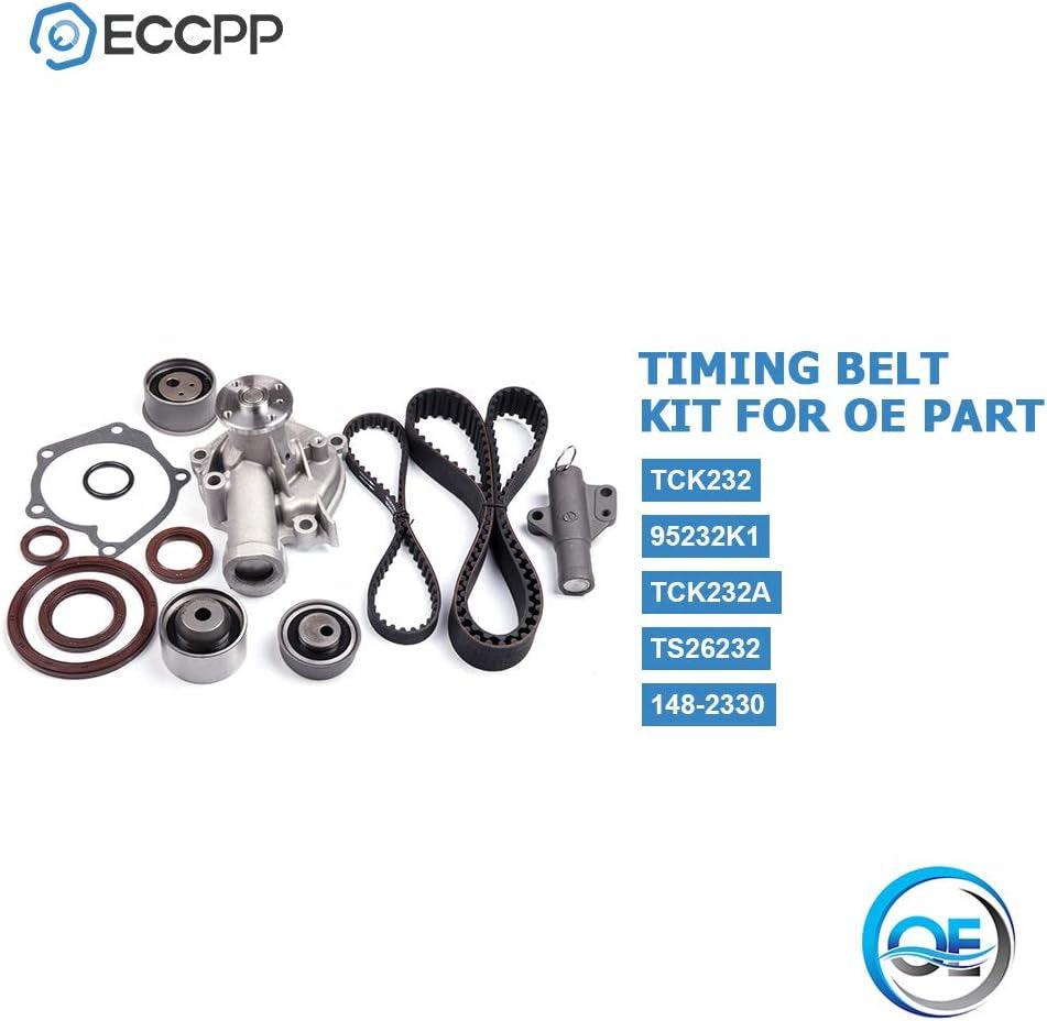 Timing Belt Kit Tensioner Water Pump Fits 99-05 00 Mitsubishi 2.4L SOHC 4G64
