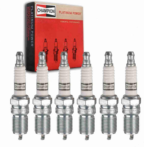 6 Pc Champion Platinum Spark Plugs Compatible with Chevrolet Astro 4.3L V6 1996-2005