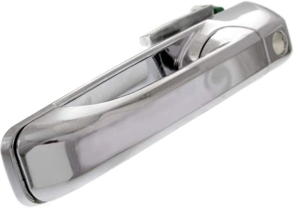 Compatible with Ram 2500 2011-2017 Exterior Door Handle Driver Side Front, Chrome | with Key Hole | Trim:All Submodels