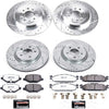 K5584-36 Front and Rear Z36 Truck & Tow Brake Kit, Carbon Fiber Ceramic Brake Pads and Drilled/Slotted Brake Rotors