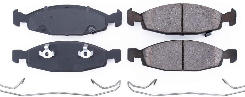 17-790, Z17 Front Ceramic Brake Pads with Hardware
