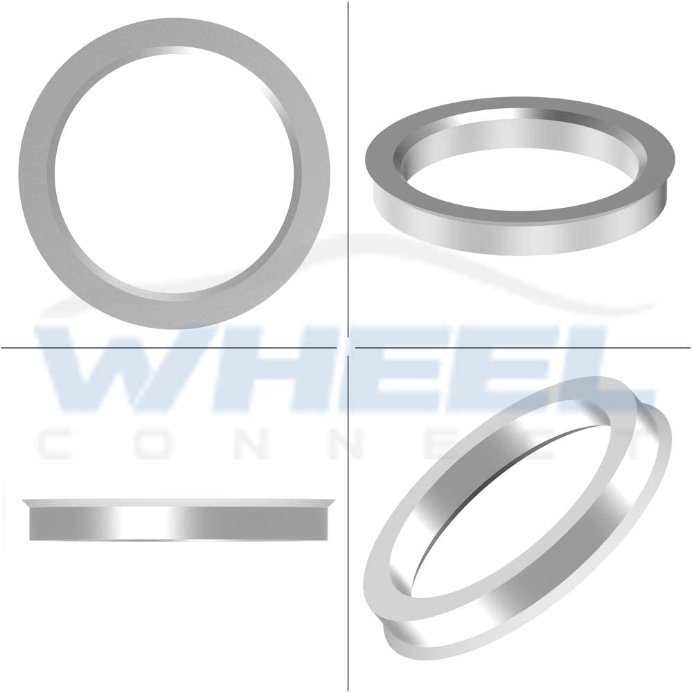 WHEEL CONNECT Hub Centric Rings 73.1 to 64.1, Aluminium Alloy Hubrings 64.1 to 73.1,Set of 4, O.D:73.1-I.D:64.15 (64.1) Mm. A