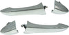 Rear Exterior Door Handle Compatible with 2000-2006 BMW X5 All Chrome, with Lever and Button Cover, Set of 2, Driver and Passenger Side