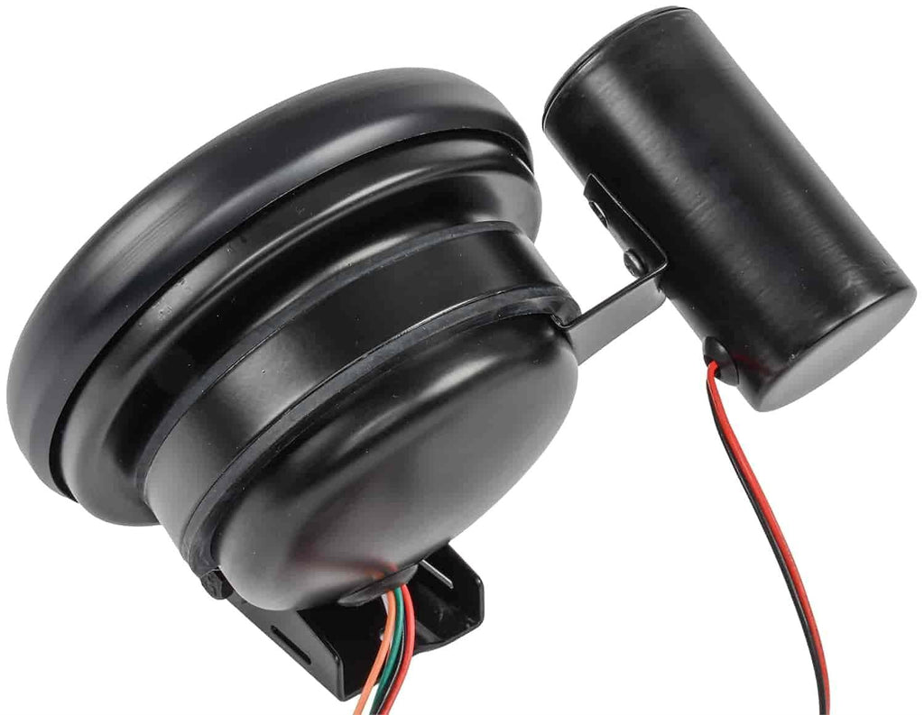 5” Tachometer | White Face with Black Bezel | 0-10,000 RPM Range | Super-Bright LED Shift Light | One-Touch Peak RPM Recall | Mounting Bracket Included