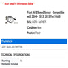 Front ABS Speed Sensor - Compatible with 2004 - 2013, 2015 Ford F650 2005 2006 2007 2008 2009 2010 2011 2012