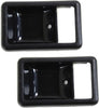 Door Handle Trim Set of 2 Compatible with 1984-1989 Toyota Pickup, 1984-1989 Toyota 4Runner, 1984-1989 Toyota Van Front or Rear, Driver and Passenger Side Sedan Black