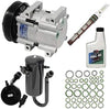 A/C Compressor Kit - Compatible with 1990-1993 Ford F-150 4.9L 6-Cylinder VIN Y (With Factory Installed A/C and Red Fixed Orifice)