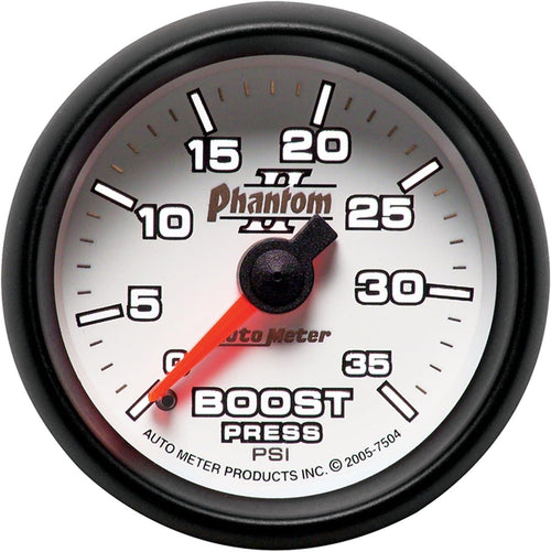 7504 Phantom II Mechanical Boost Gauge, 2.3125 In.