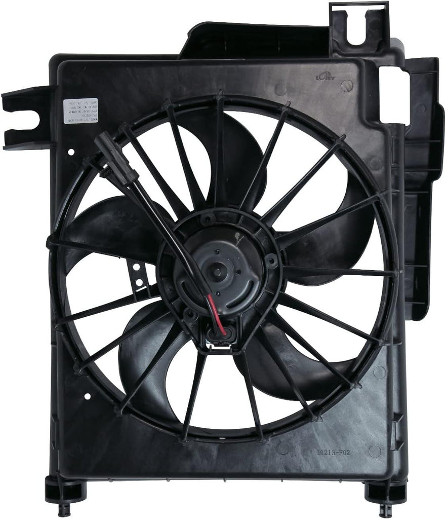 610730 Cooling Fan Assembly Compatible with 2002-2008 Dodge Ram Pickup , Black