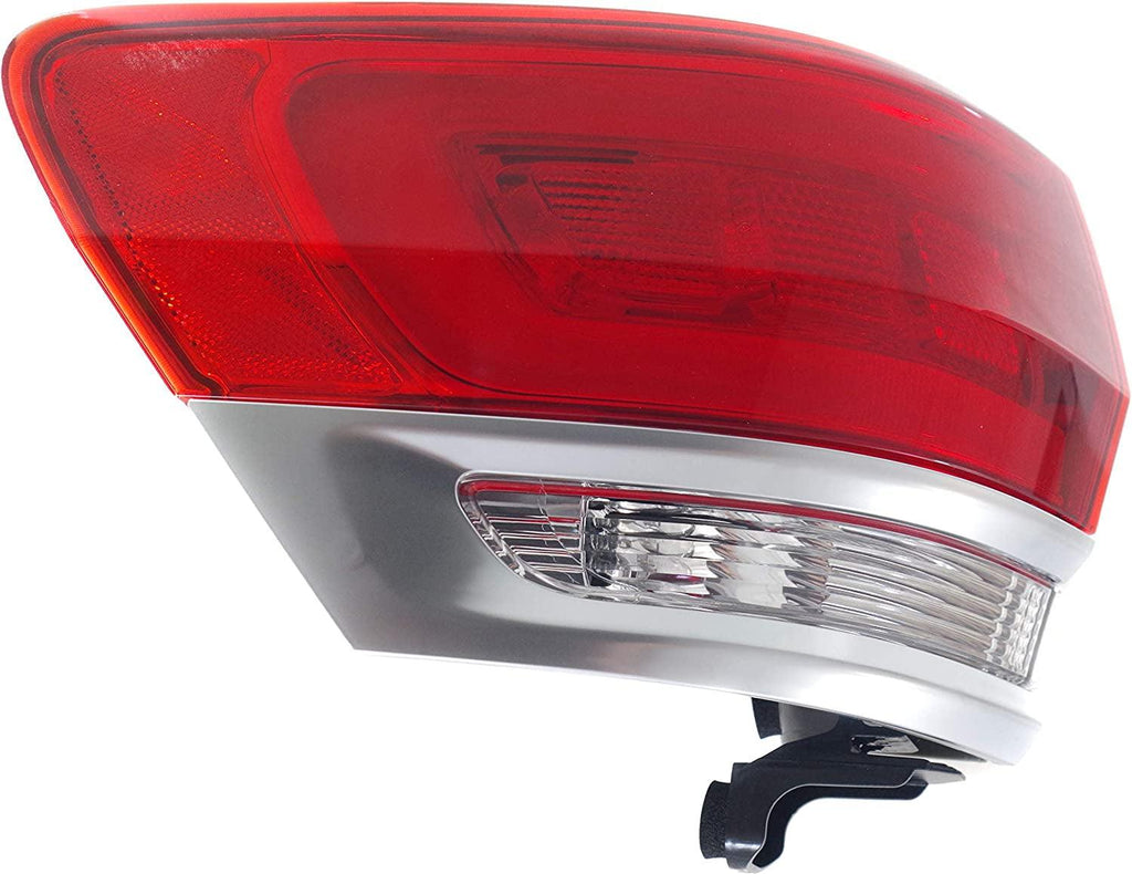 Tail Light Assembly Compatible with 2014-2018 Jeep Grand Cherokee Outer with Platinum Trim Driver Side