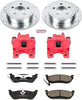 KC2197 Z23 Evolution Sport 1-Click Brake Kit with Powder Coated Calipers (Brake Pads, Drilled/Slotted Rotors)